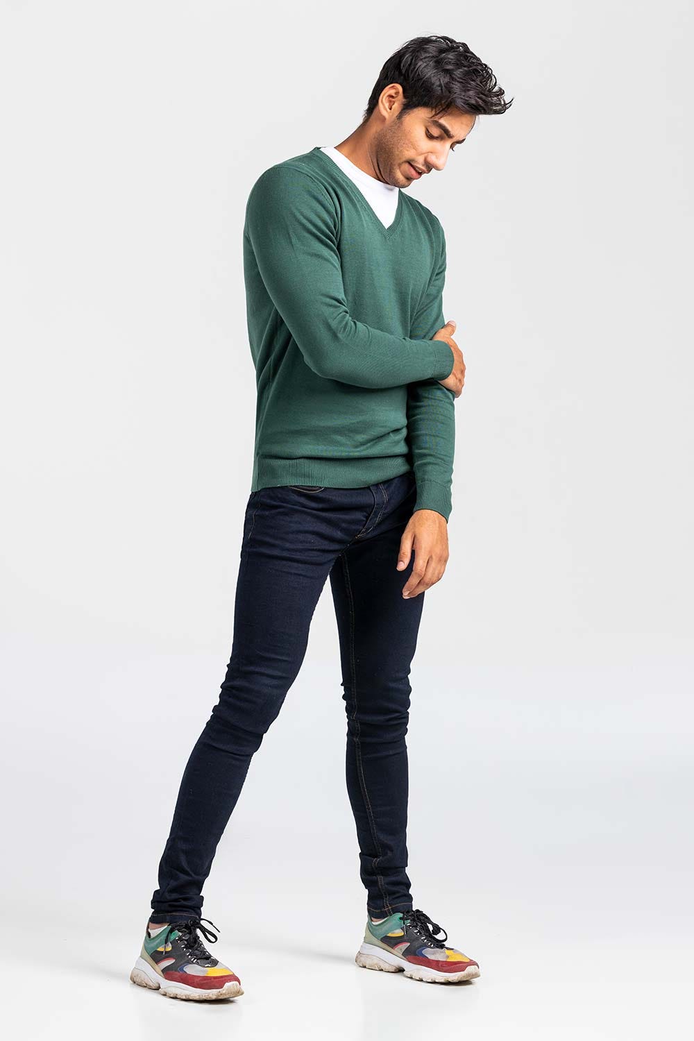 Green Basic Sweater FS-SWT-D36-01