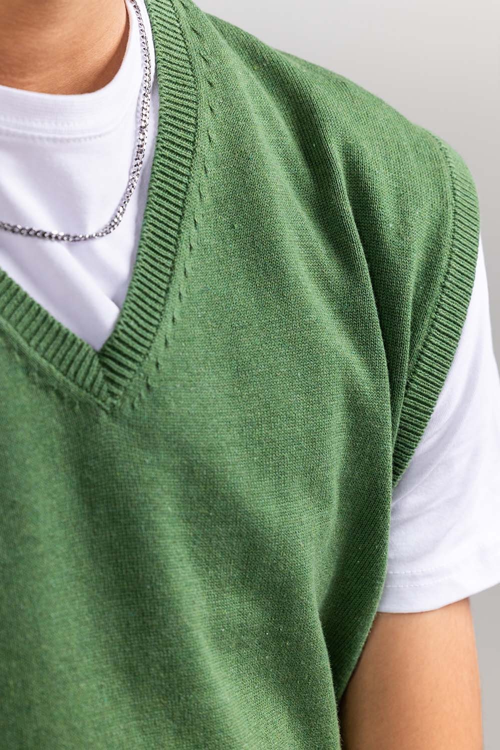 Green Basic Sweater SL-SWT-D21-01