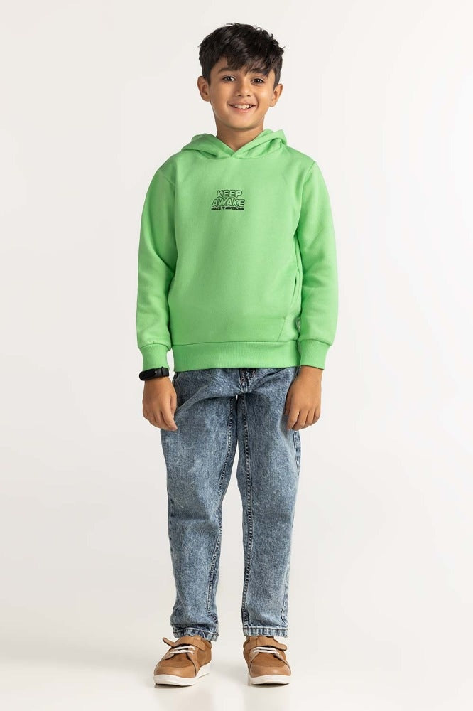 Green Basic Sweatshirt 224-312-020