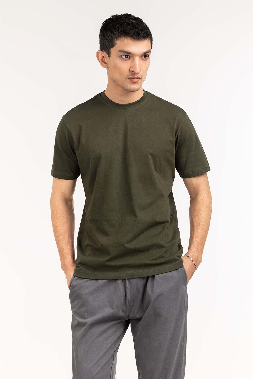 Green Basic Tee LW-TS22-009