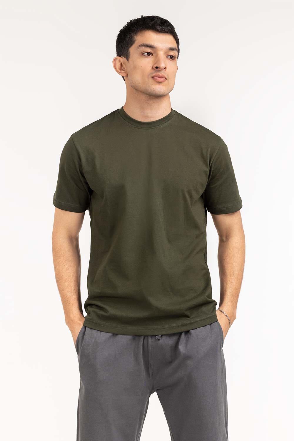 Green Basic Tee LW-TS22-009
