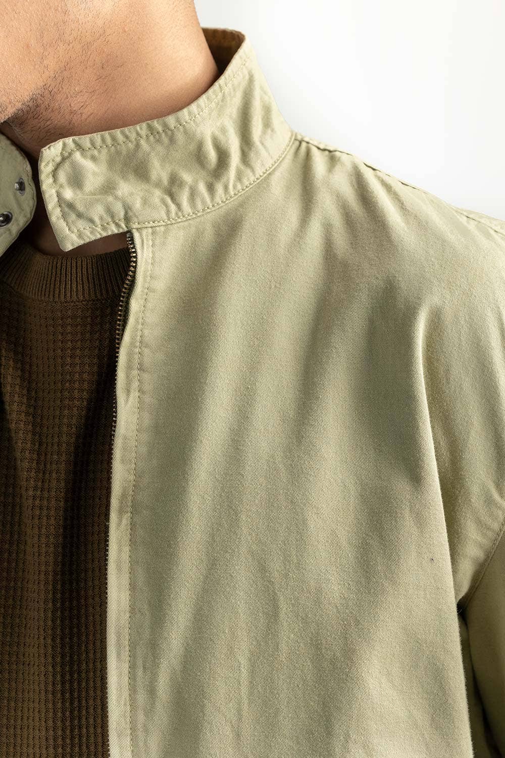 Green Bomber Jacket 224-110-044