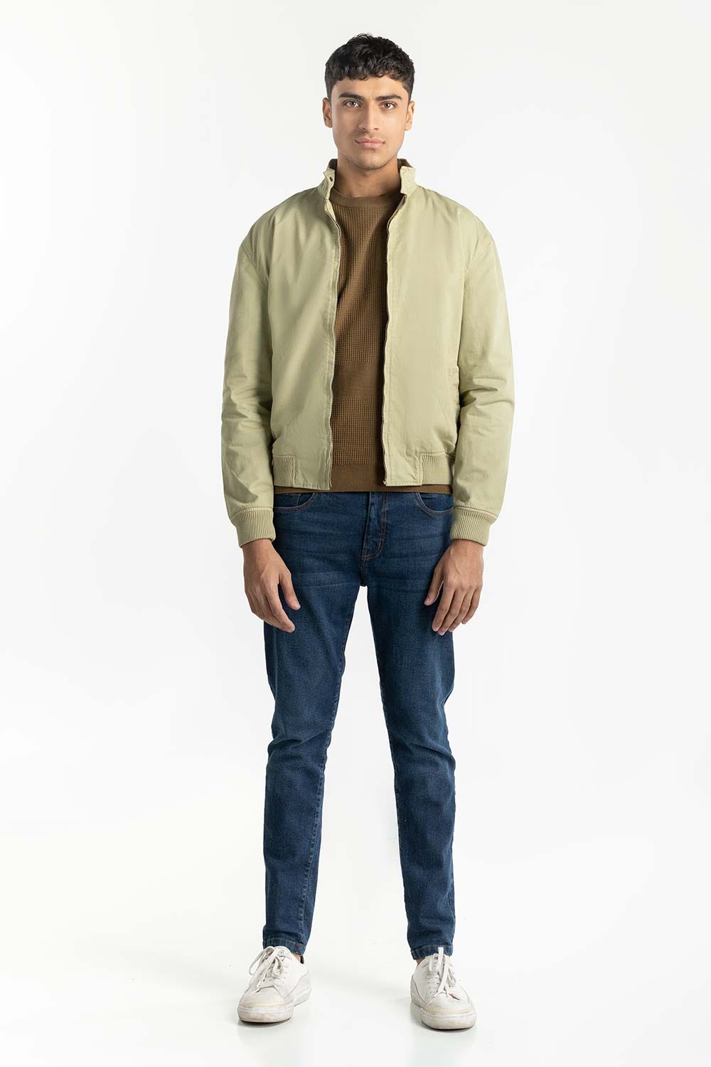 Green Bomber Jacket 224-110-044