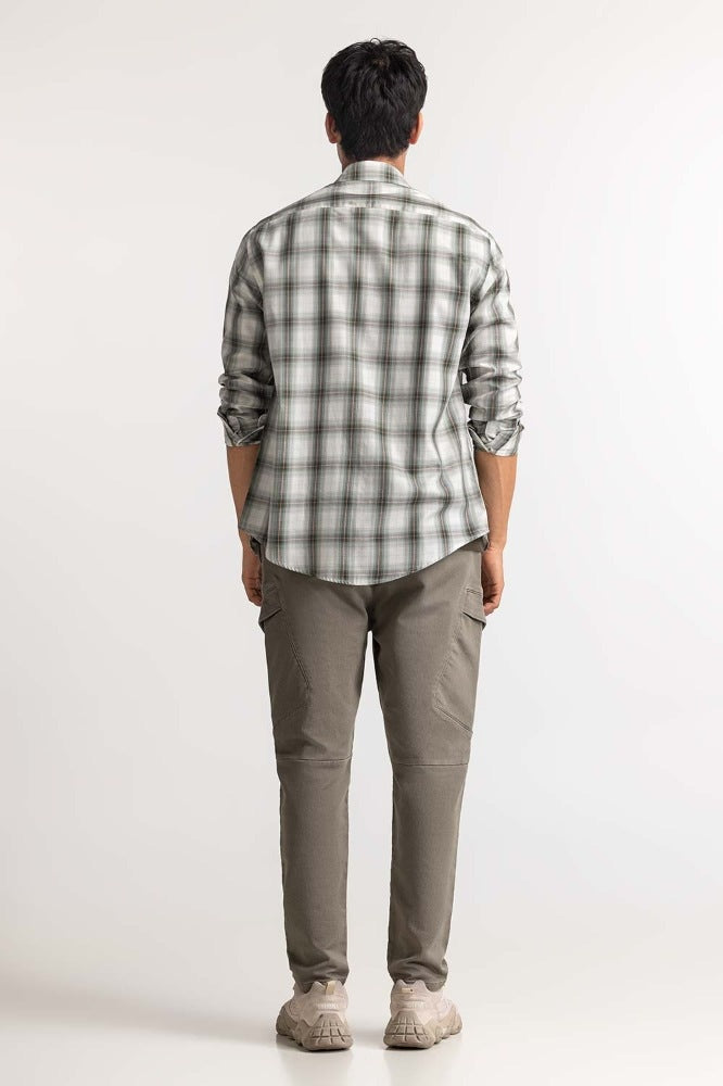 Green Checkered Casual Shirt MN-CS-SS24-035