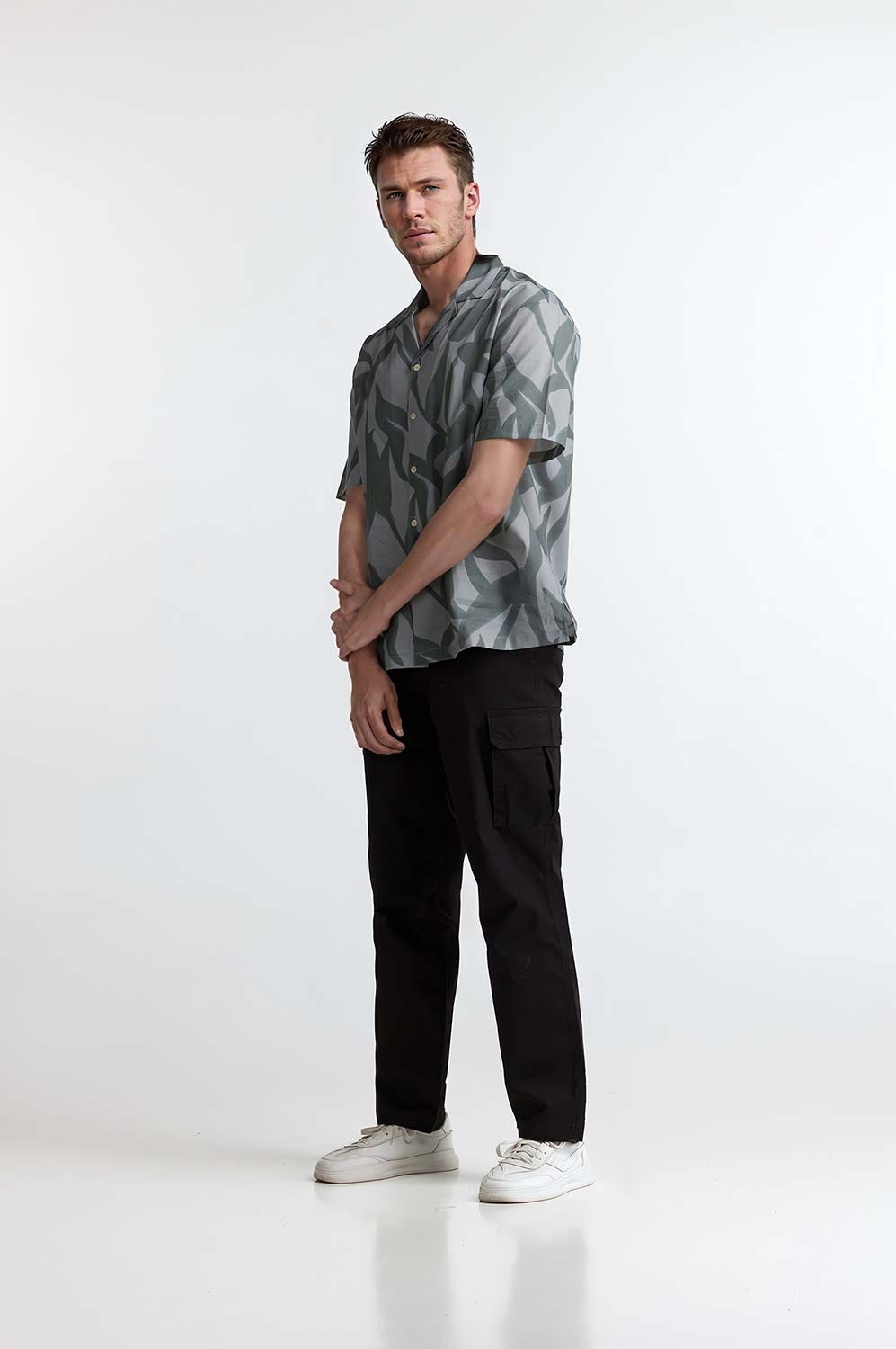 Green Digital Printed Casual Shirt MN-CS-PD23-006