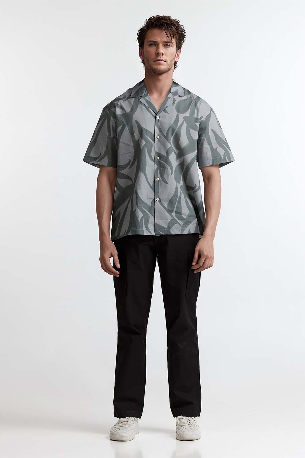 Green Digital Printed Casual Shirt MN-CS-PD23-006