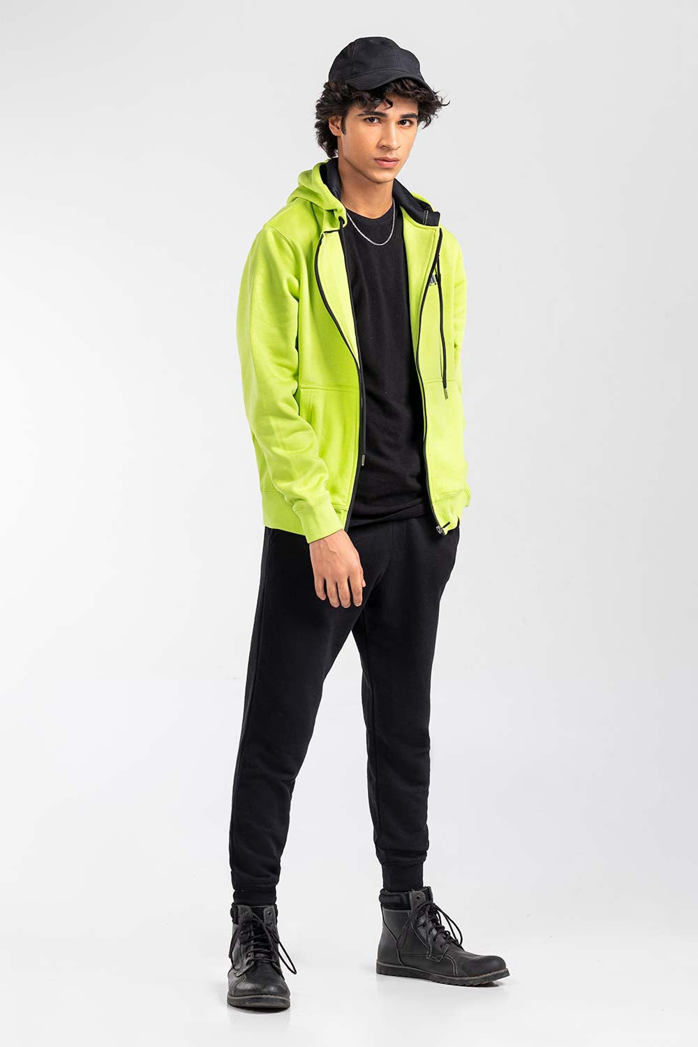 Green Fashion Hoodie JKT-HZJ-D48-03