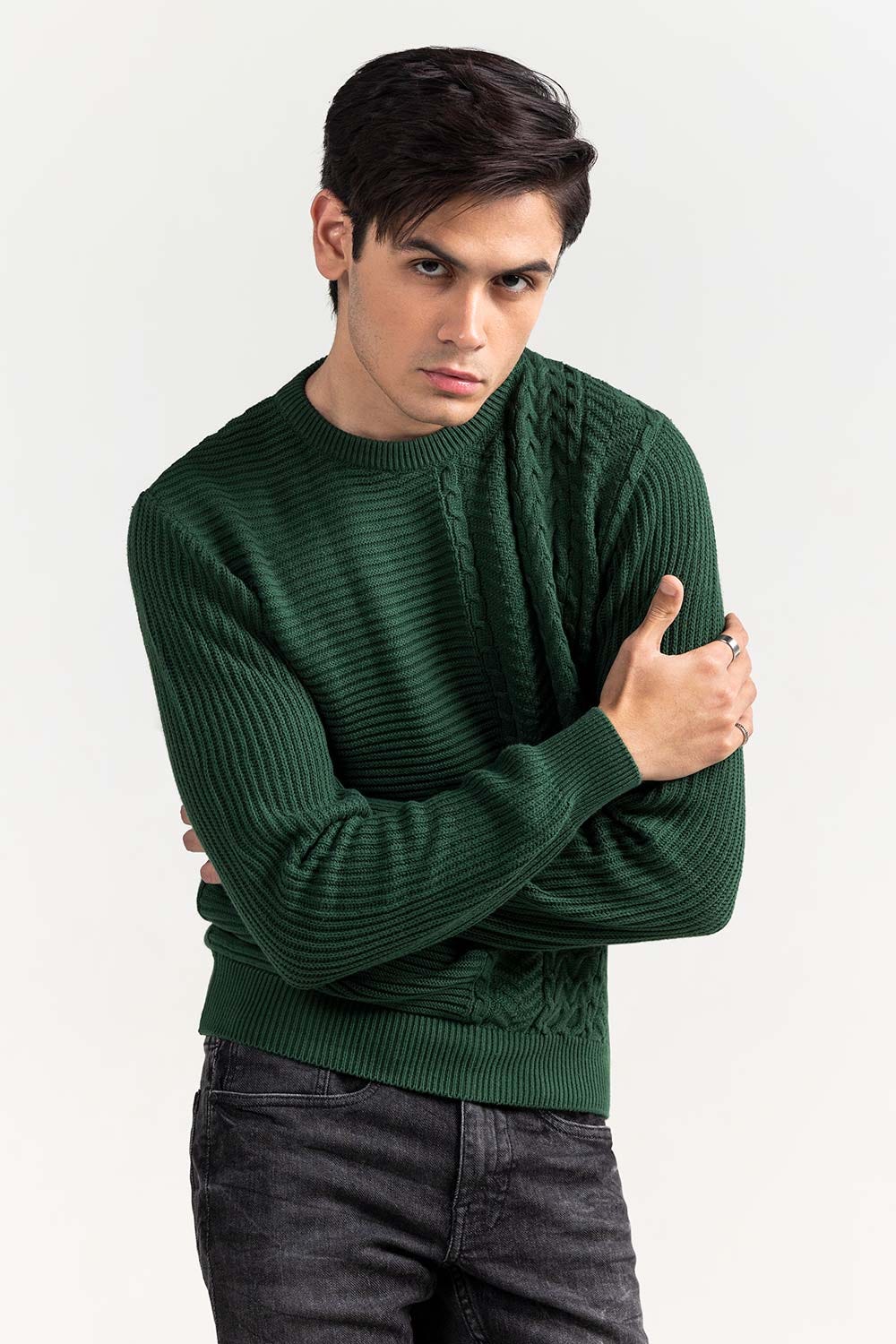 Green Fashion Sweater FS-SWT-FD-382-01