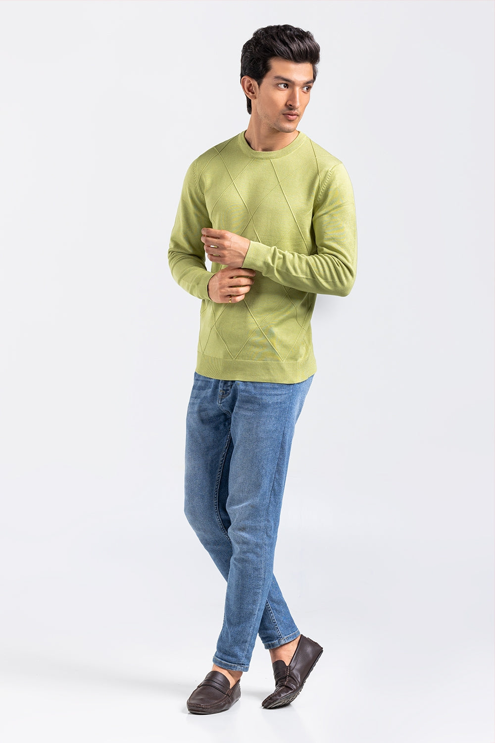 Green Fashion Sweater FS-SWT-VPN-FD-435-01