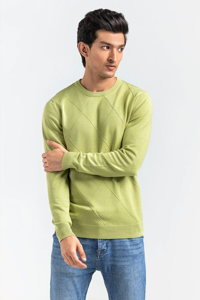 Green Fashion Sweater FS-SWT-VPN-FD-435-01