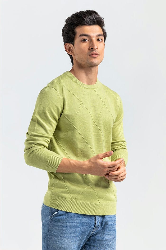 Green Fashion Sweater FS-SWT-VPN-FD-435-01