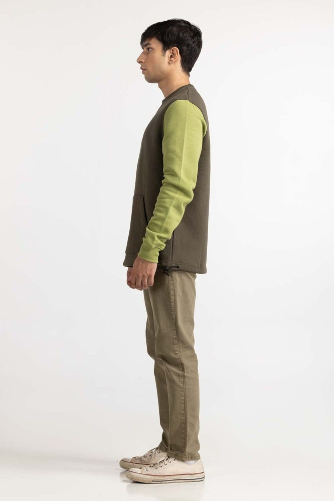 Green Fashion Sweatshirt MN-SWS-WS23-009