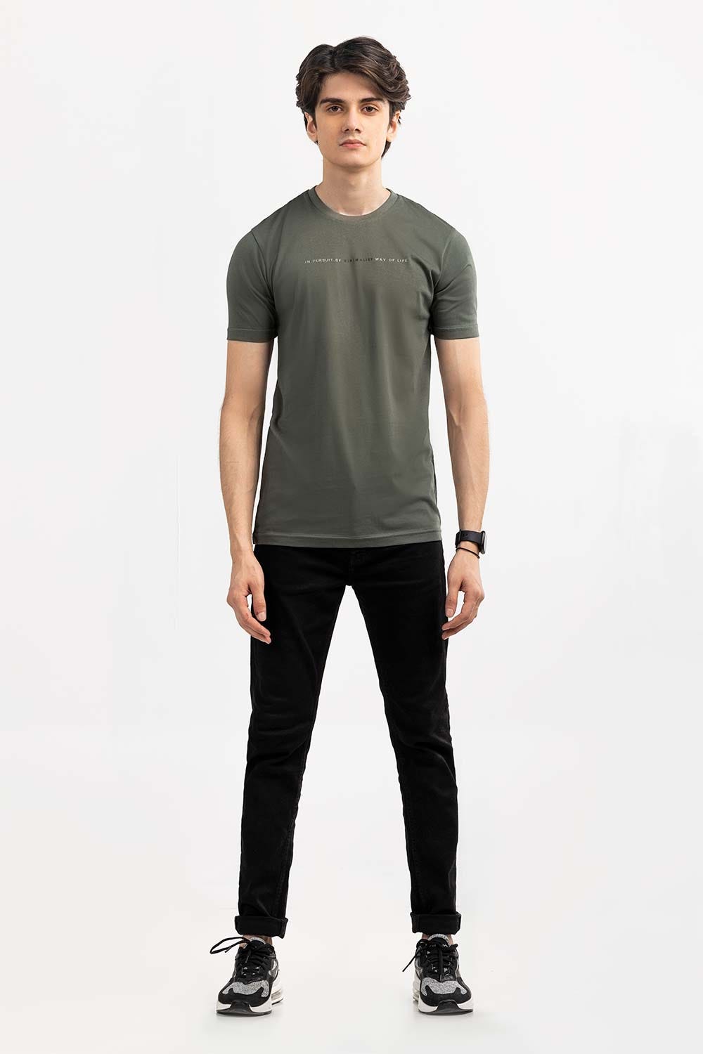 Green  Graphic T-Shirt JGP-D272