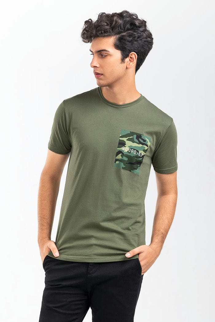 Green Graphic Tee JGP-URB-D255-02