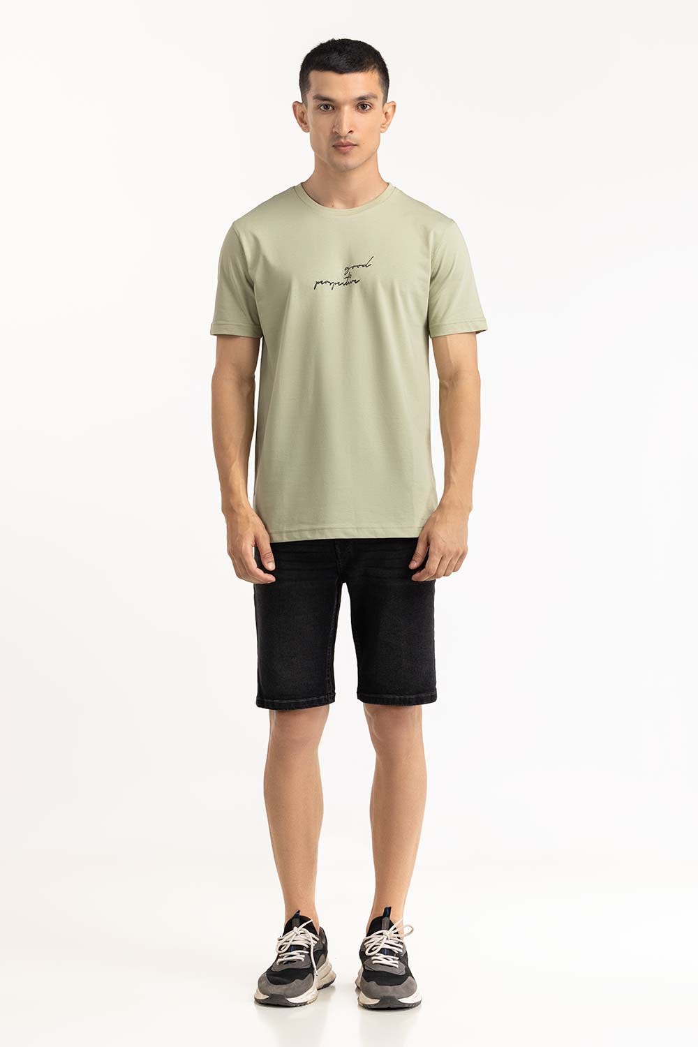 Green Graphic Tee TS-CNSJ23-106