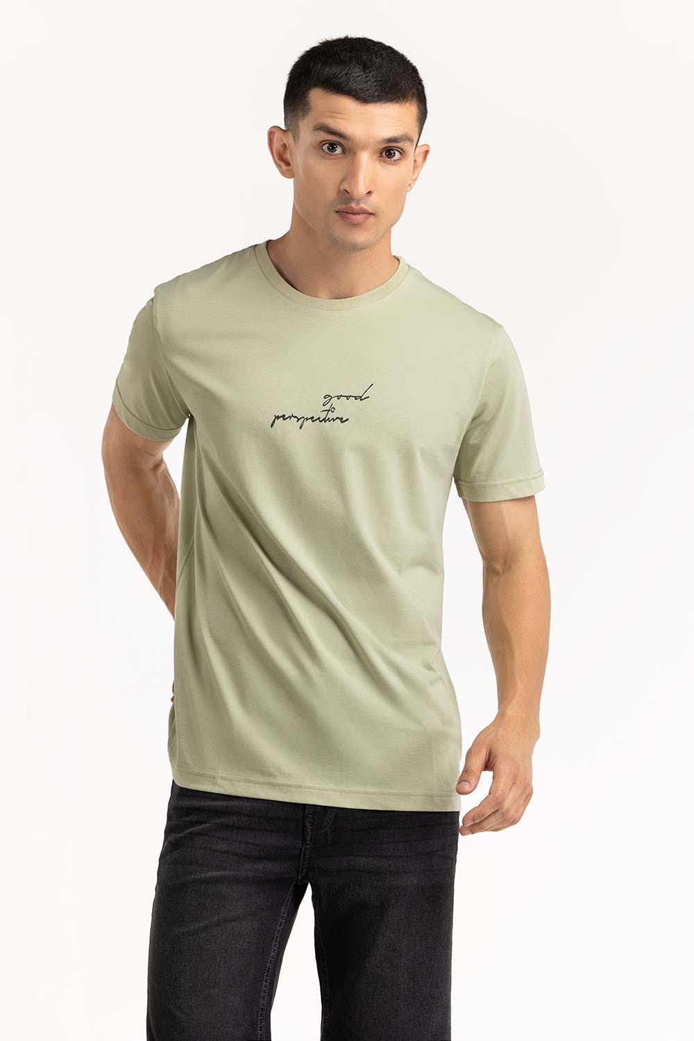 Green Graphic Tee TS-CNSJ23-106