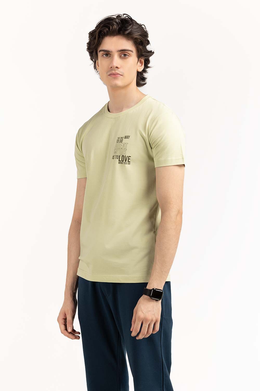 Green Graphic Tee TS-CNSJ23-153