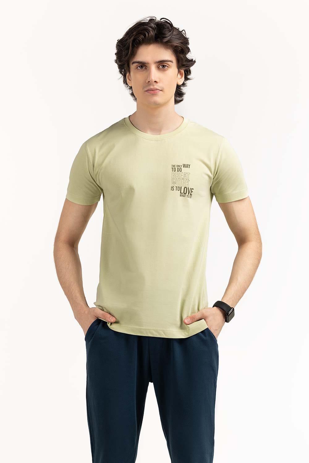 Green Graphic Tee TS-CNSJ23-153