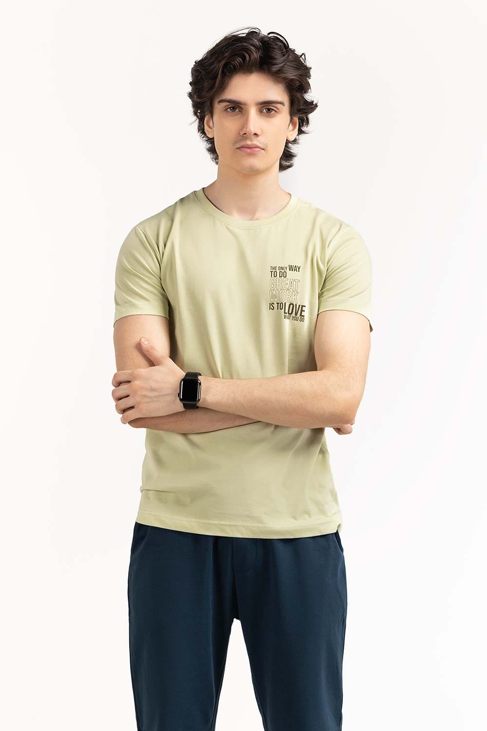 Green Graphic Tee TS-CNSJ23-153