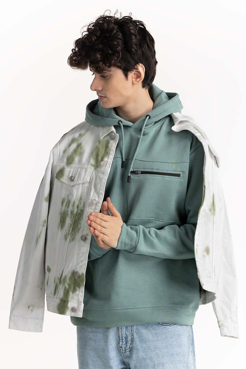 Green Hoodie 224-112-003 C