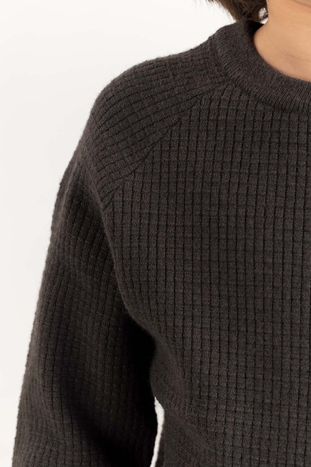 Junior Boy Green Knit Sweater 224-311-010