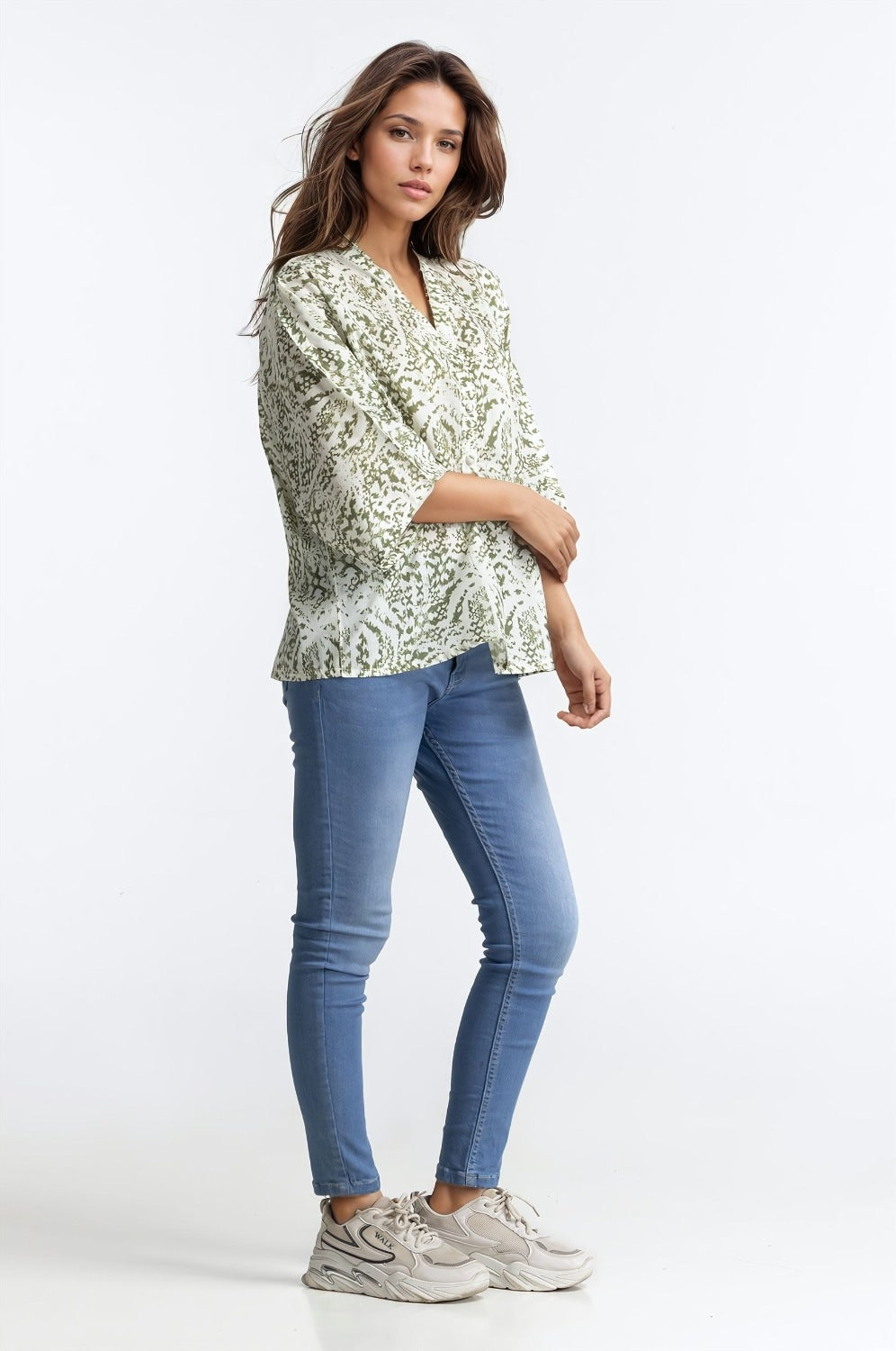 Green Printed Blouse WM-CS-SS24-033