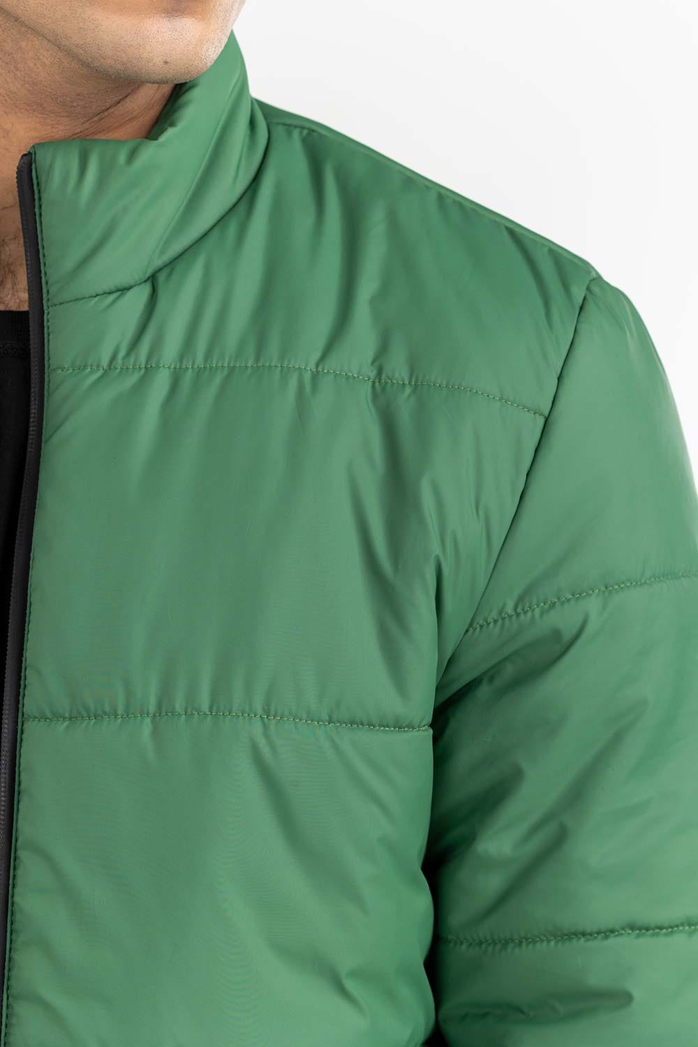 Green Puffer Jacket JKT-WOV22-017