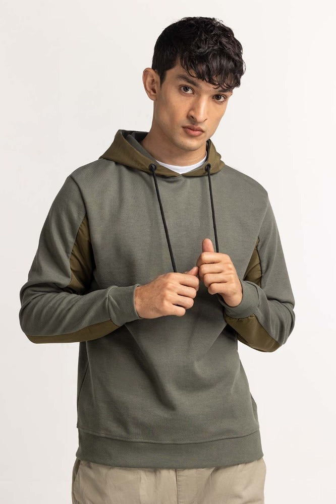 Green Pullover Hoodie MN-POH-WS23-010