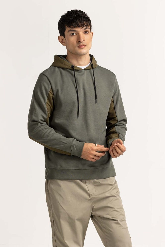 Green Pullover Hoodie MN-POH-WS23-010