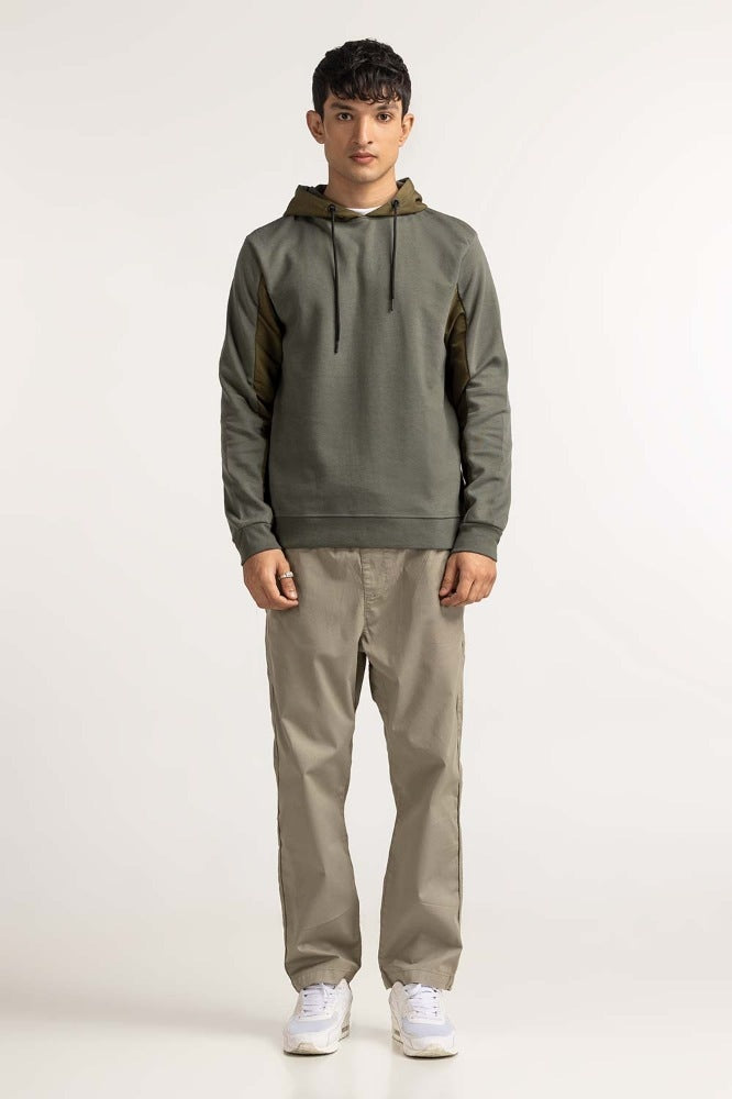 Green Pullover Hoodie MN-POH-WS23-010