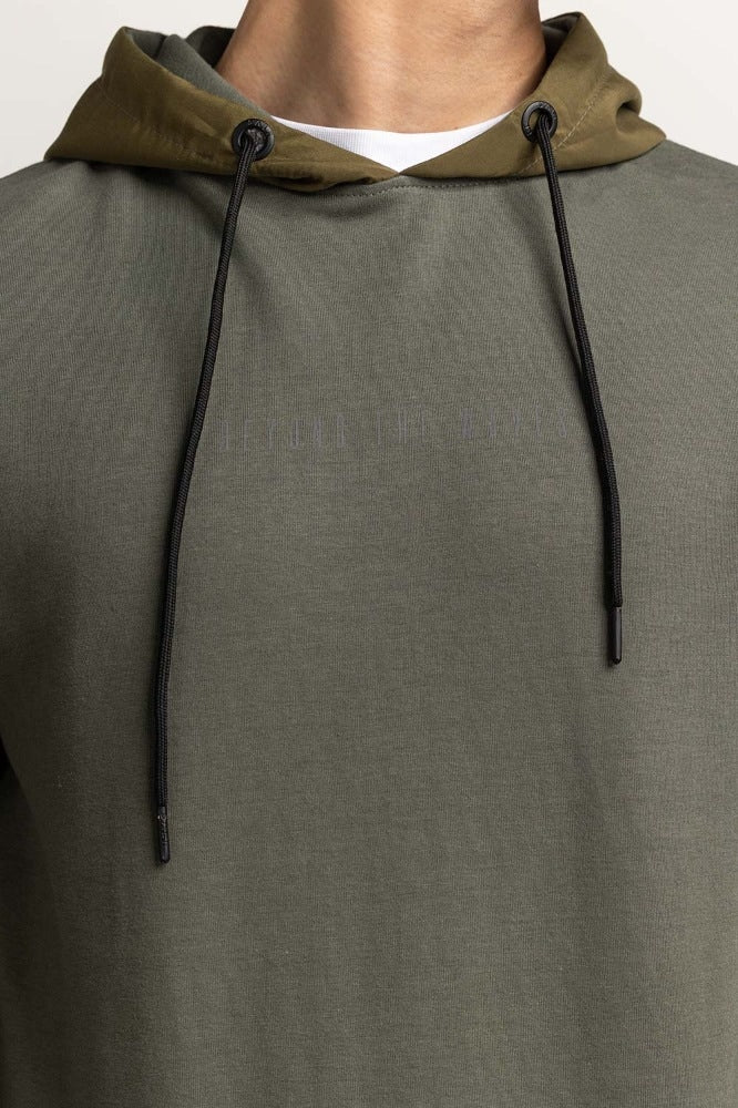 Green Pullover Hoodie MN-POH-WS23-010