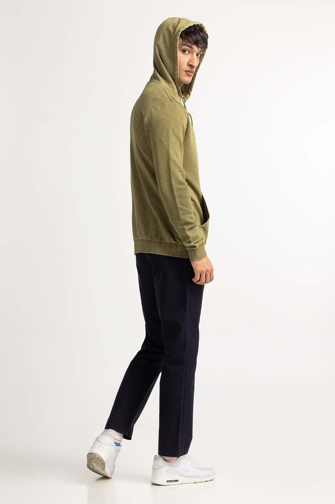 Green Pullover Hoodie MN-POH-WS23-018