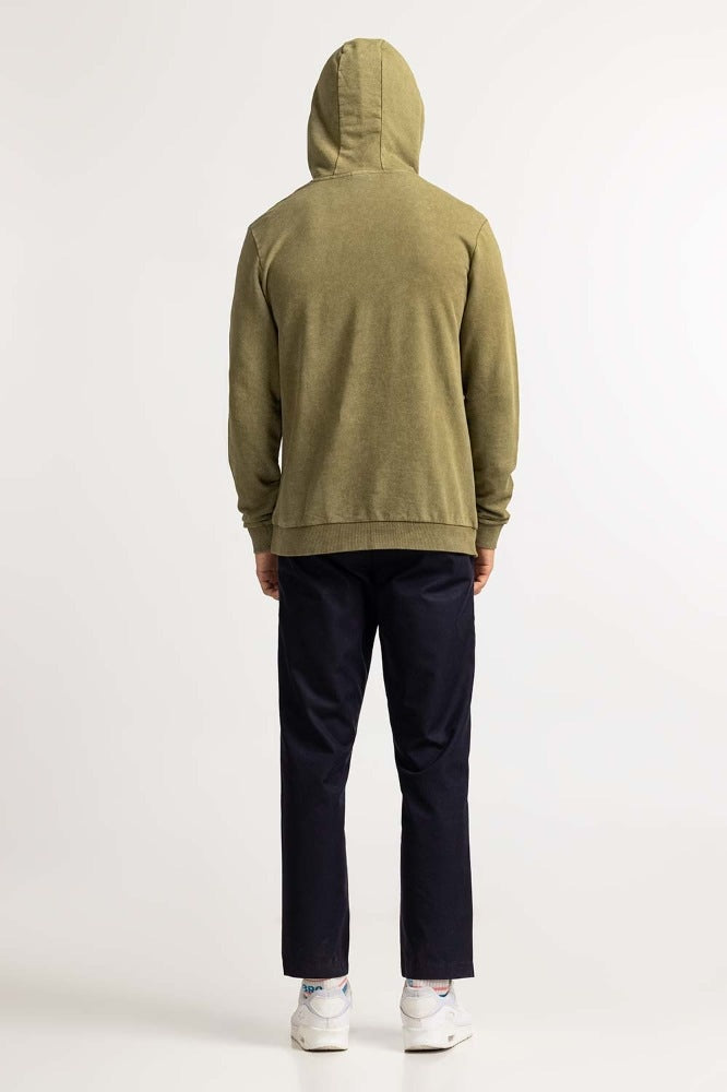 Green Pullover Hoodie MN-POH-WS23-018