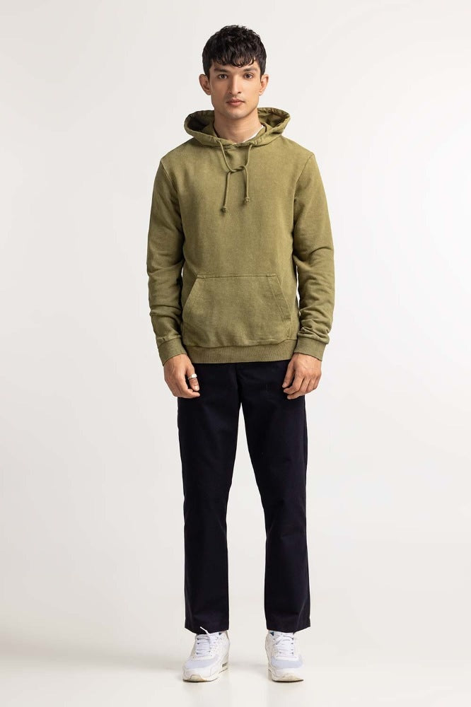 Green Pullover Hoodie MN-POH-WS23-018