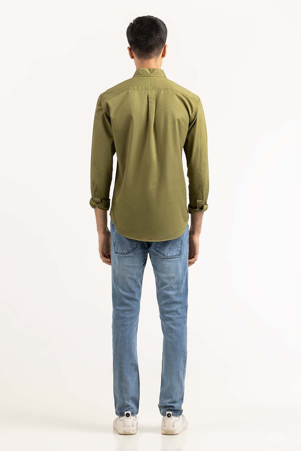 Green Solid Casual Shirt CS-PD22-017