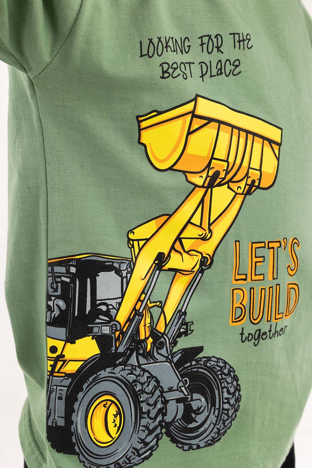 Toddler Boy Green T-Shirt 224-513-021