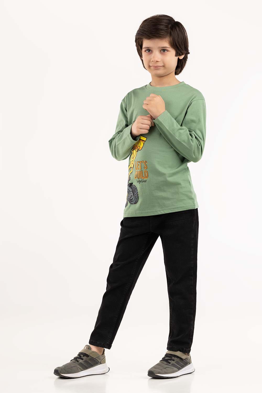 Toddler Boy Green T-Shirt 224-513-021