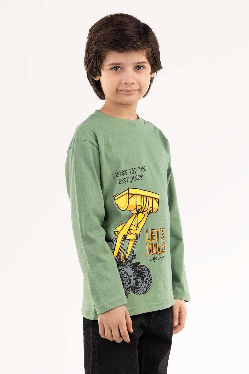 Toddler Boy Green T-Shirt 224-513-021