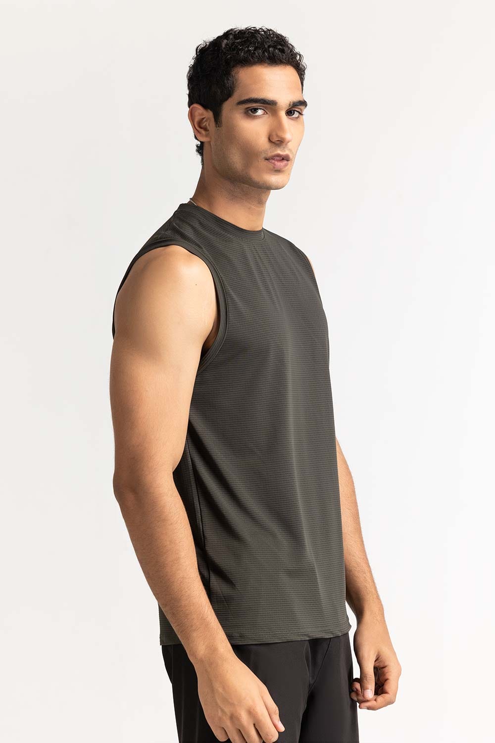 Green Textured Tee AW-SND24-020