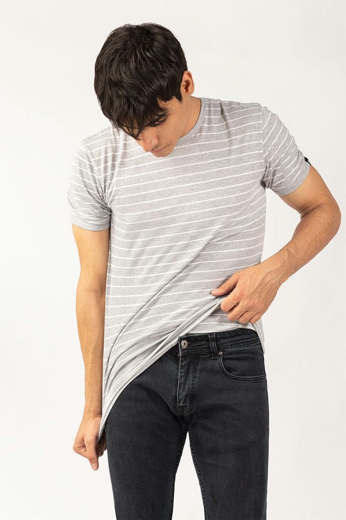 Grey White T-Shirt YD-URB-TEE-D16-02