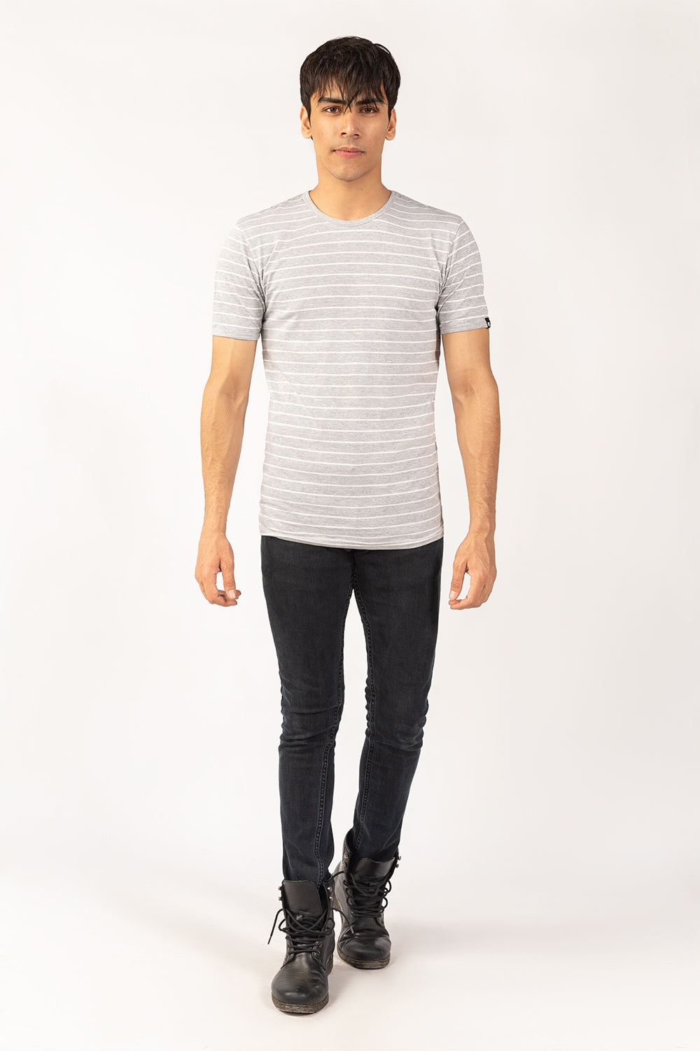 Grey White T-Shirt YD-URB-TEE-D16-02