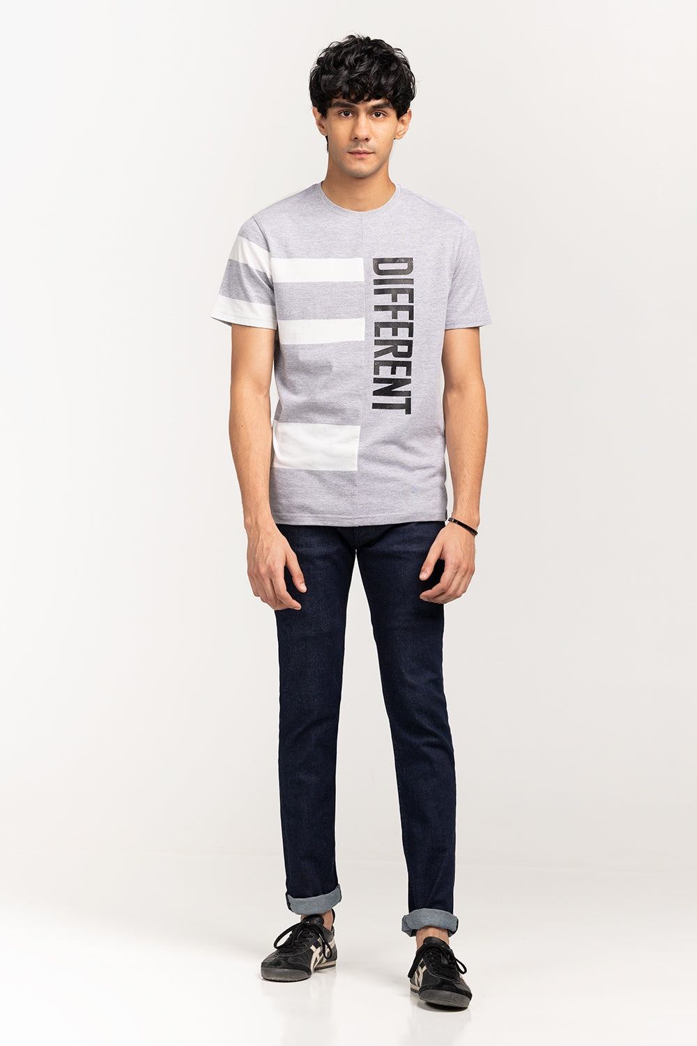 Grey-White Urban T-Shirt YD-URB-TEE-D13-02