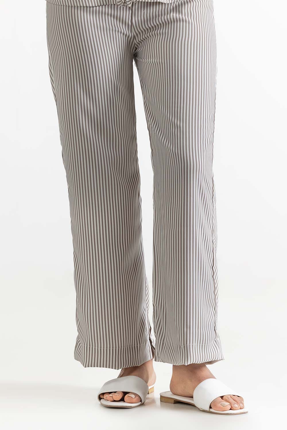 Grey and White Blended Trouser 231-217-208