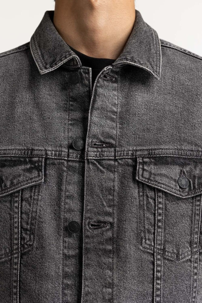 Grey Basic Denim Jacket MN-JKT-WS23-302