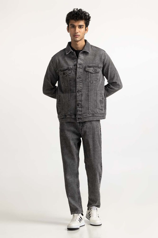 Grey Basic Denim Jacket MN-JKT-WS23-302