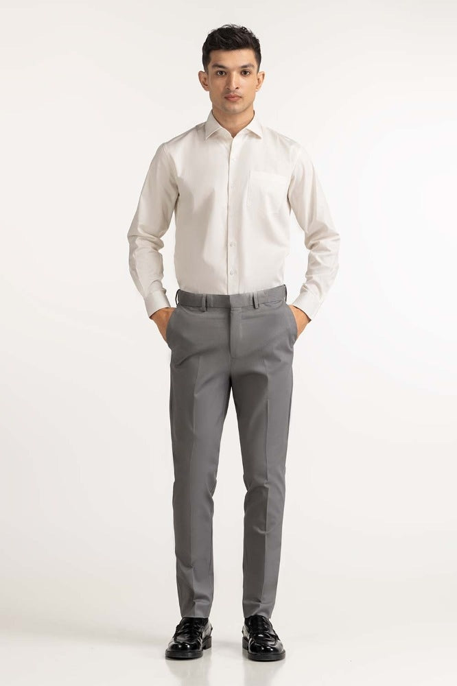 Grey Basic Formal Chino Trouser MN-TR-FC23-006