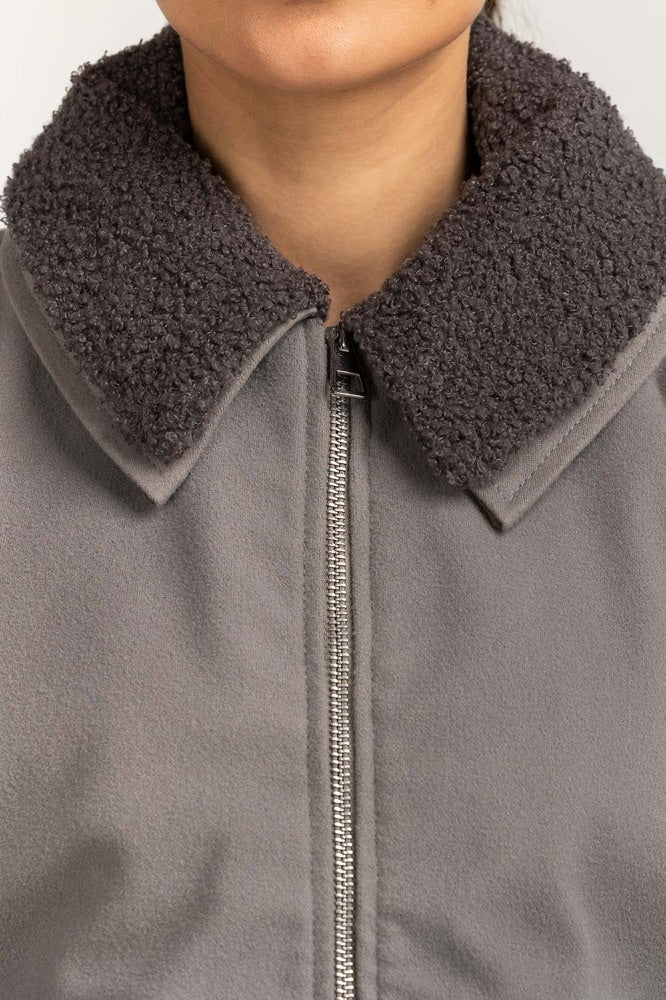 Grey Basic Jacket WM-JKT23-087