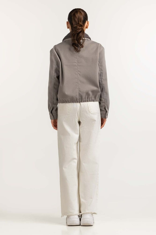 Grey Basic Jacket WM-JKT23-087