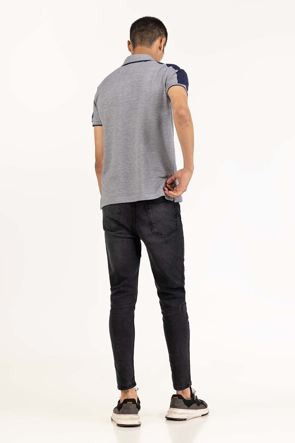 Grey Basic Polo PS-FPK23-020