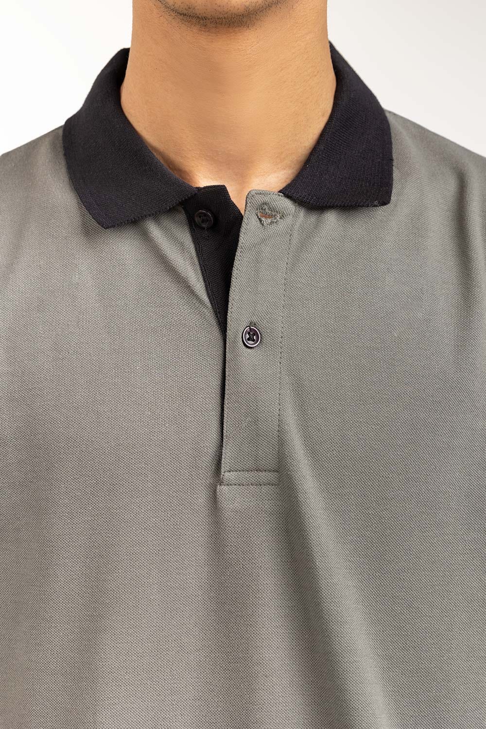 Grey Basic Polo PS-FPK23-192